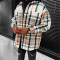 Thick Shirt Long-sleeved Check Color Short jacket