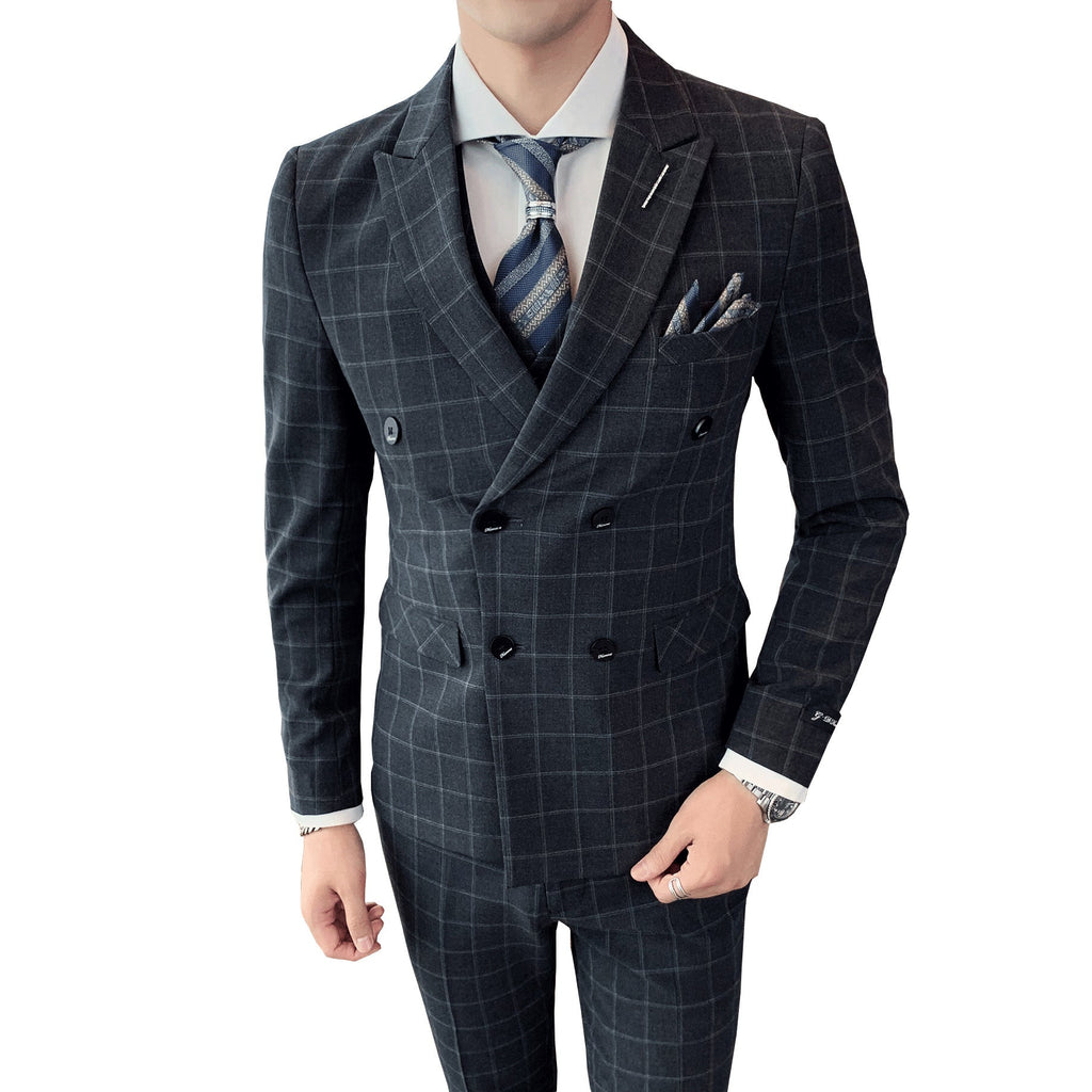 Three-piece Slim-fit Officiating Men's Casual Business Suit