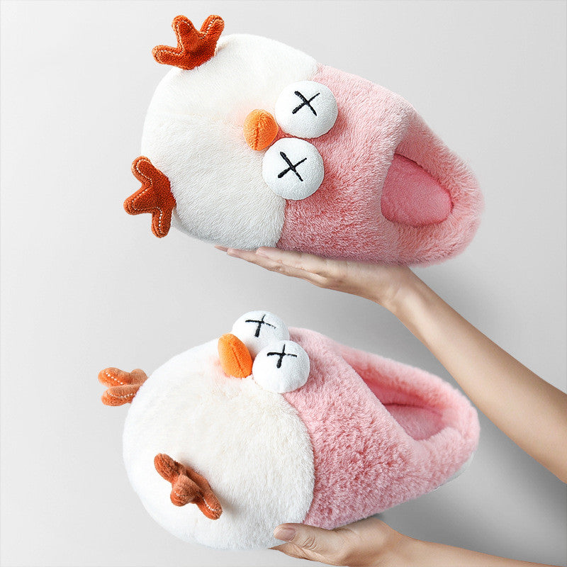 Boys Cotton Slippers Cute Bag With Winter Warm Indoor Non-slip Home Furnishing