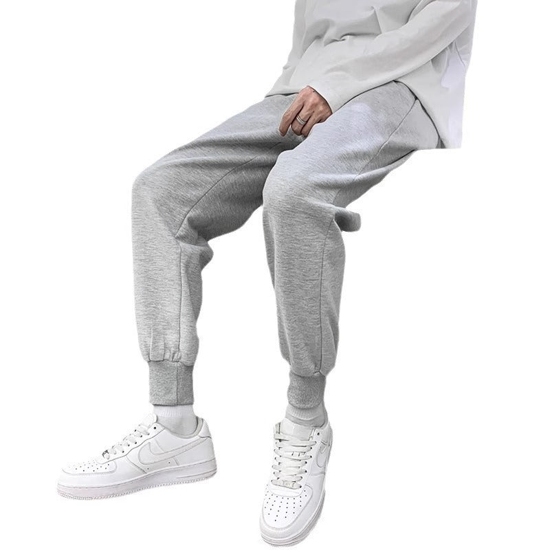 Versatile Sports Pants Ankle-tied Sweatpants Male