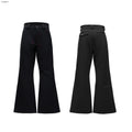 Red Lip Print Suit Pants Slightly Stretch High Draping Effect Trousers