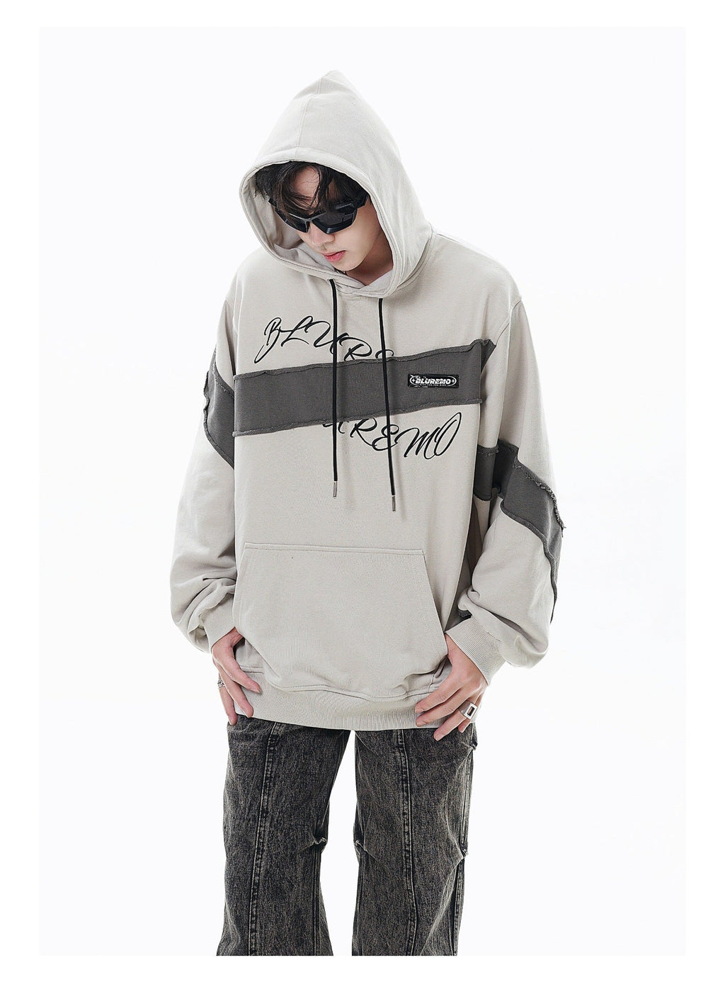 Hooded Burr Loose Long Sleeve Sweatershirt