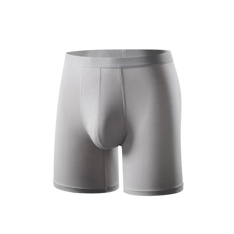 10pcs Men'S Bamboo Fiber Boxer Briefs Medium Stretch Solid