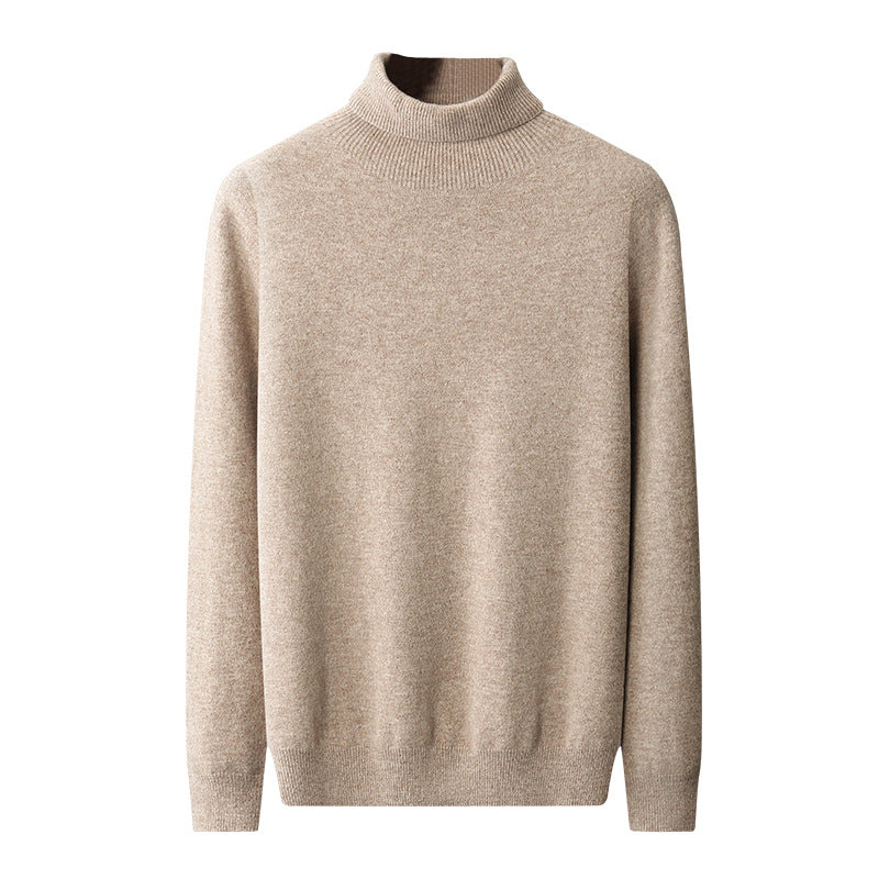 Men's High Lapel Pullover Autumn And Winter Loose Knitted
