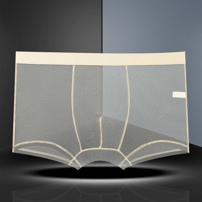 Super Thin Transparent Ice Silk Breathable Boxer Traceless Boxer Briefs