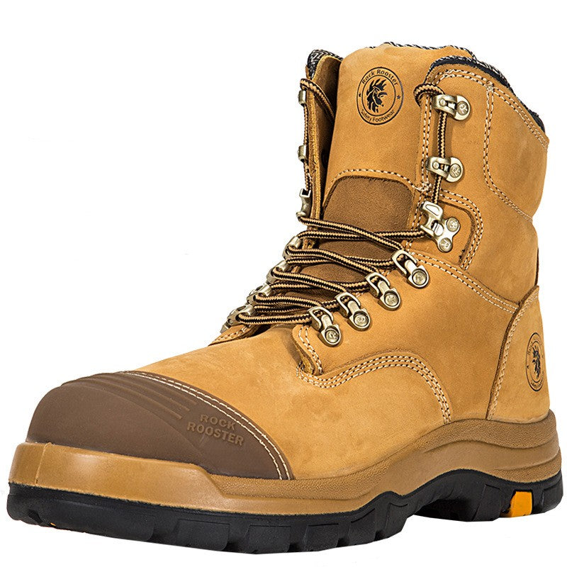 Steel Head Labor Protection Shoes Cowhide Breathable In Summer