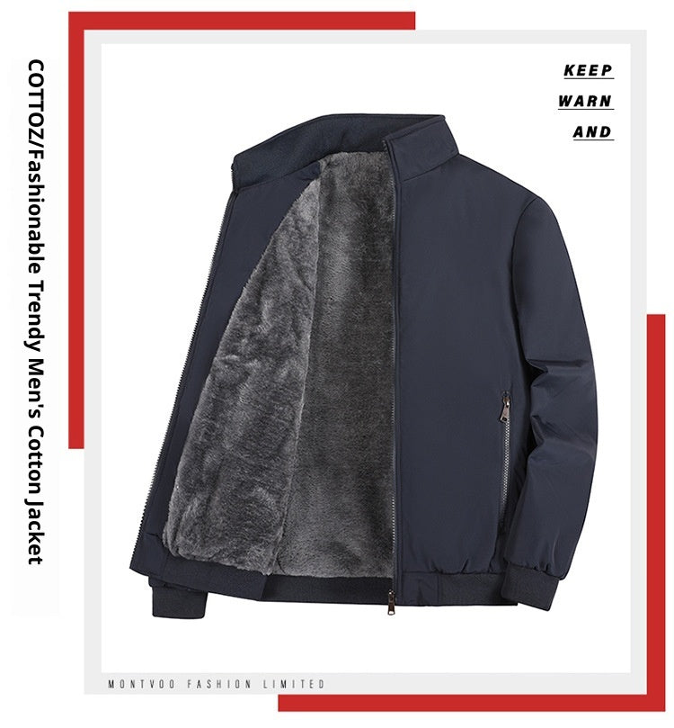 Men's Winter Cotton Coats Casual Thickening Oversized Coat