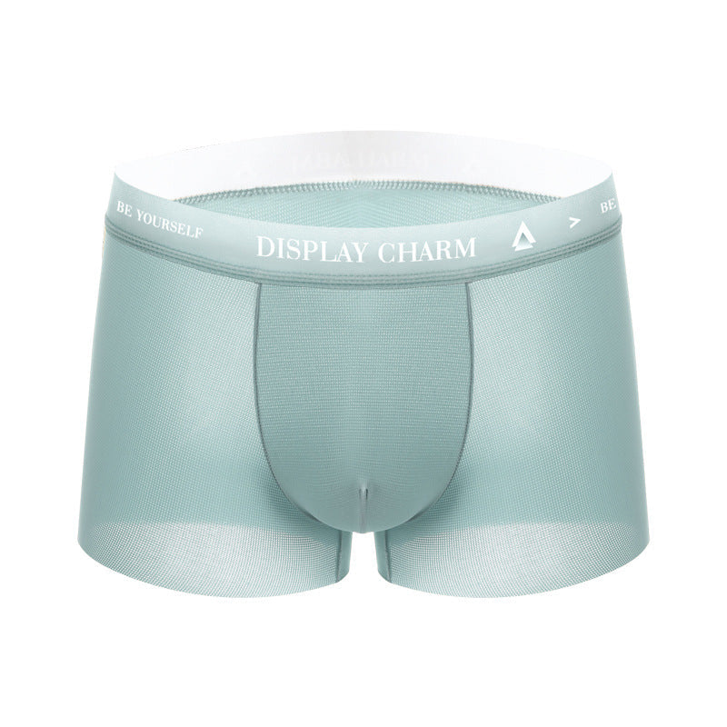 Ice Silk Men's Underwear Thin Breathable Boxers