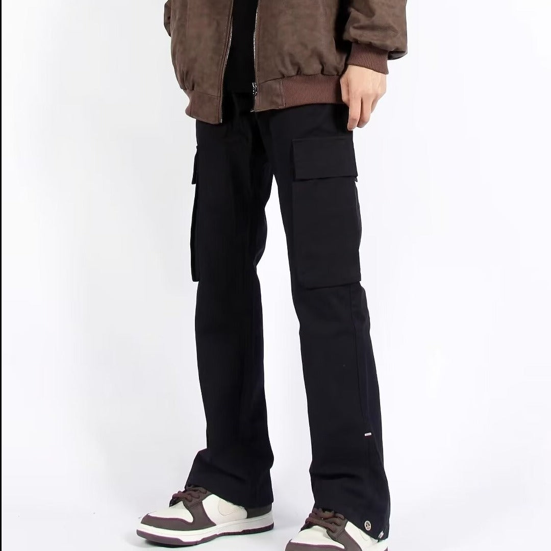 Straight-leg Floor-length Pants Trendy Brand Fashion Casual