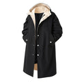 Men's Solid Color Large Size Casual Mid-length Trench Coat