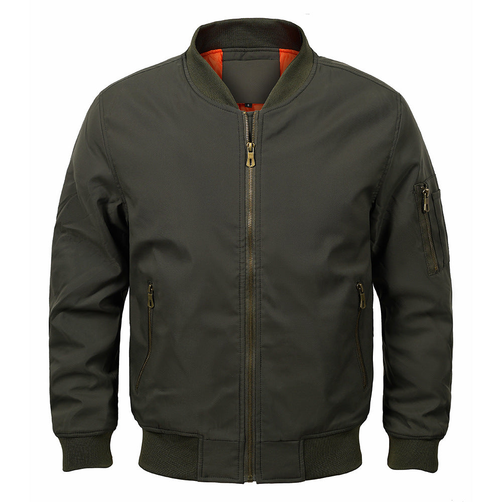 Men's Plus-sized Flight Jacket