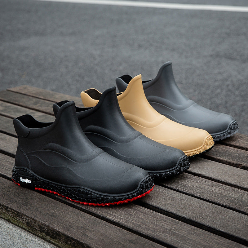 Fashion Korean Style Internet Celebrity Leisure Slip On Rubber Shoes