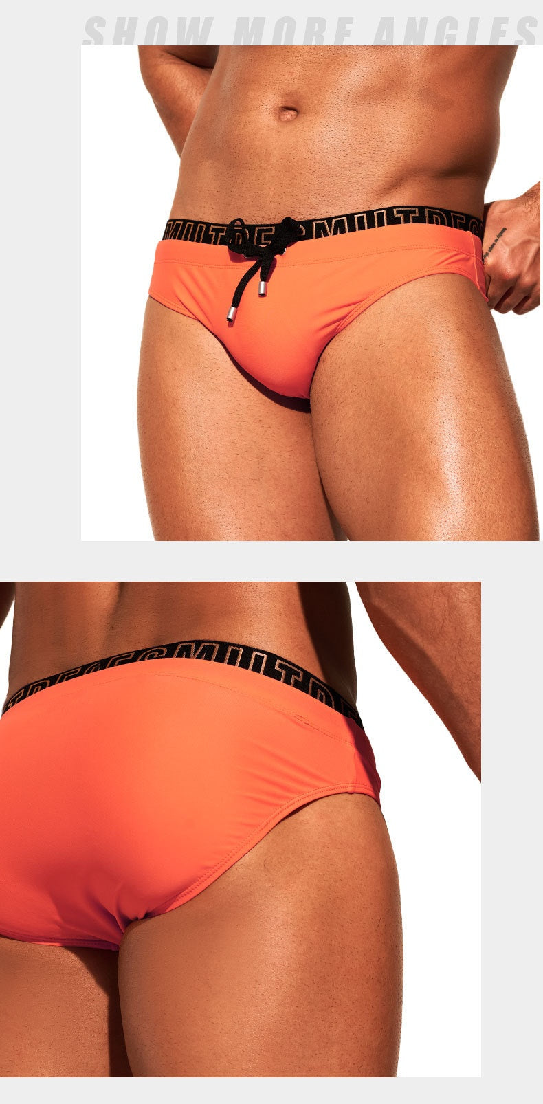Anti-embarrassment Triangle Low Waist Swimming Trunks