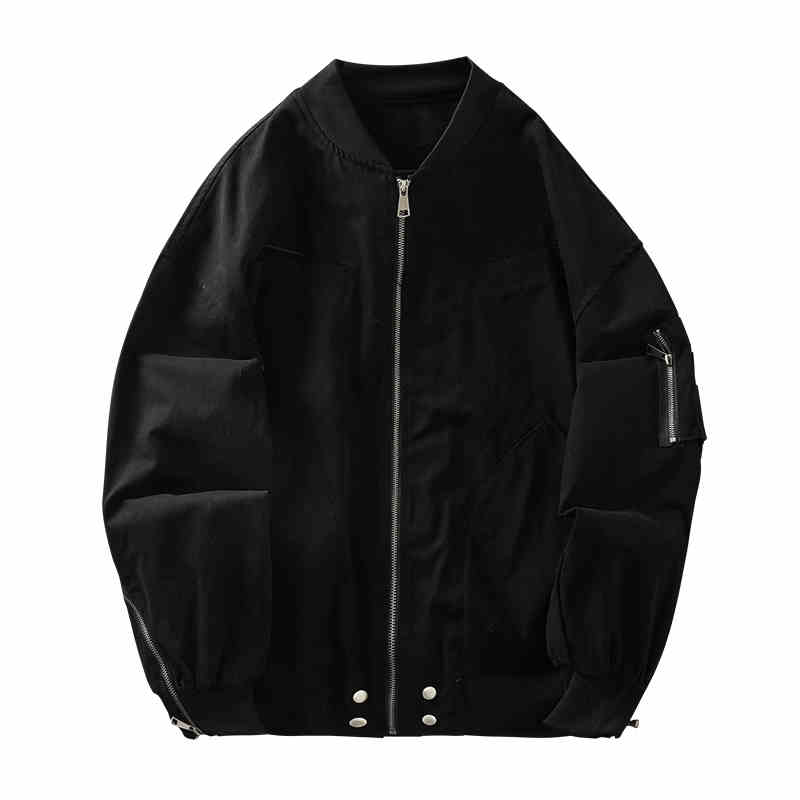 American Retro High Street Baseball Uniform Pu Handsome Jacket