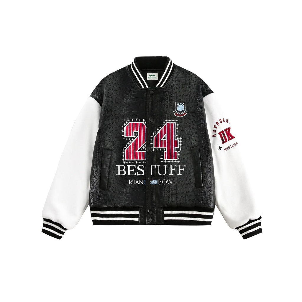Paste Cloth Embroidery Flight Jacket