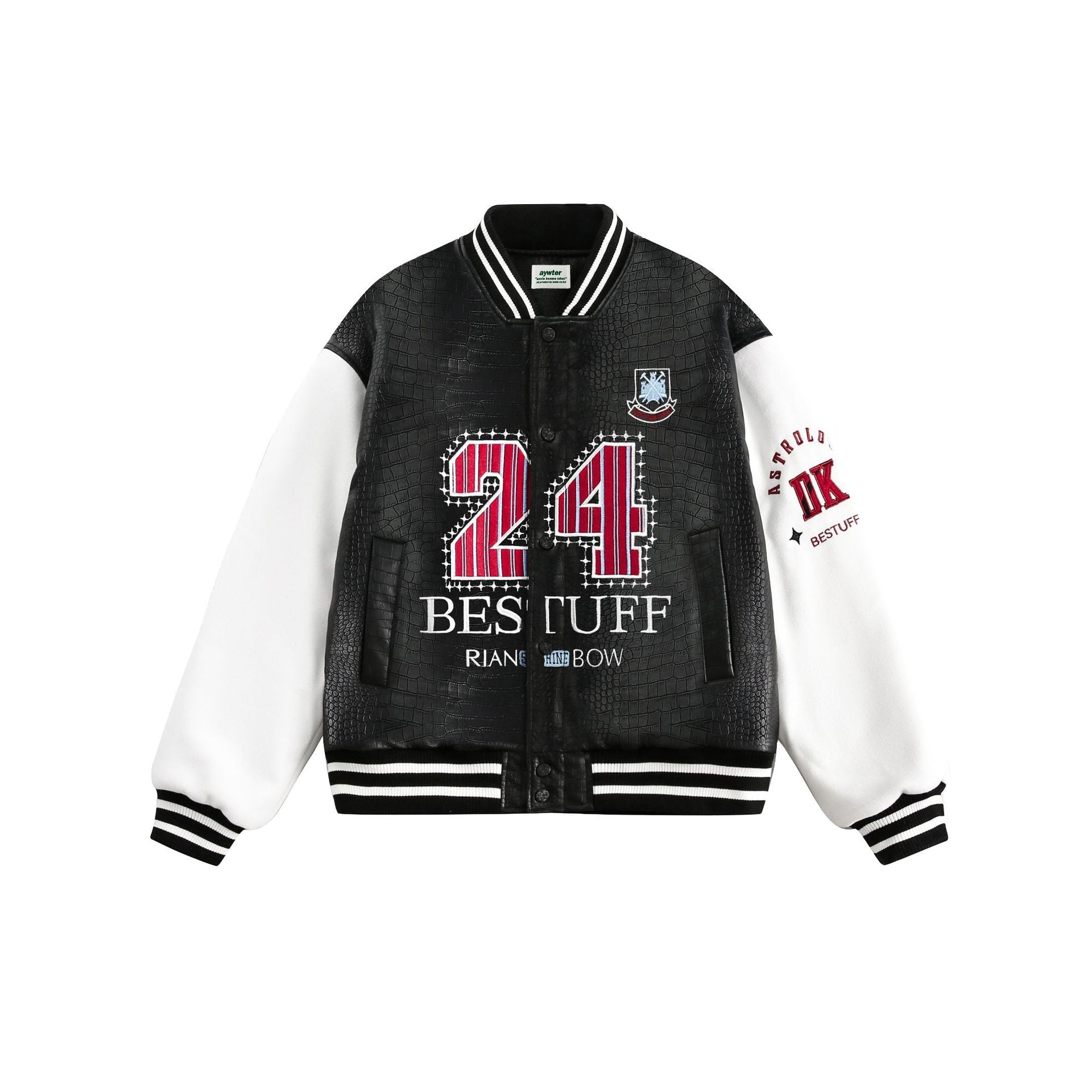 Paste Cloth Embroidery Flight Jacket
