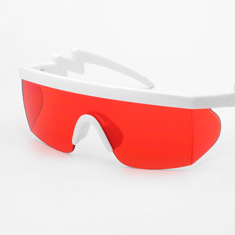 Sports Sunglasses Curved Foot Piece One-piece Real Film Colorful Night Vision UV-proof Sunglasses