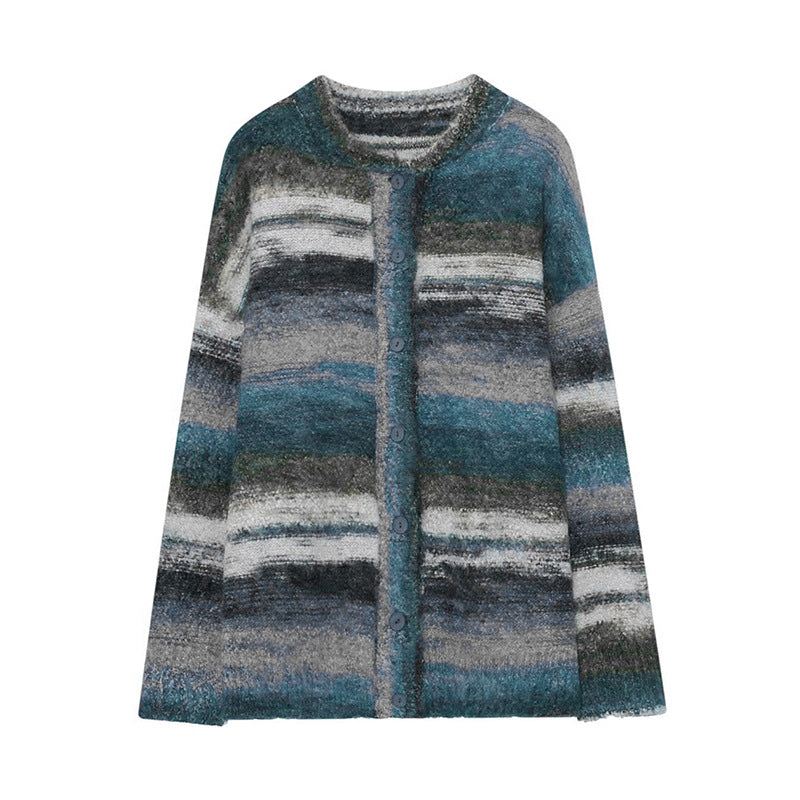 Autumn Contrast Color Pattern Sweater