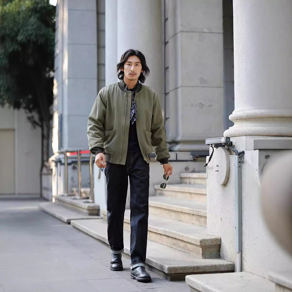 Solid Color Tank Jacket Stand Collar Coat