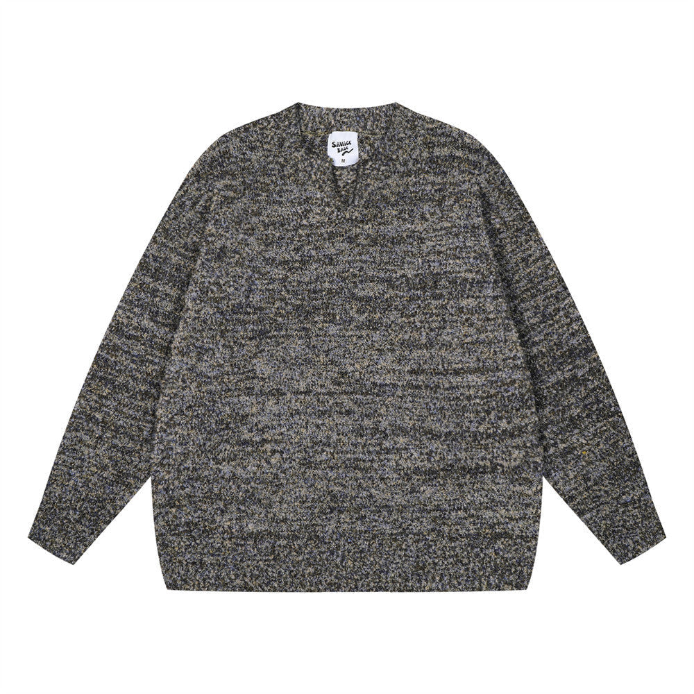 Fashion Jacquard Round Neck Sweater For Men