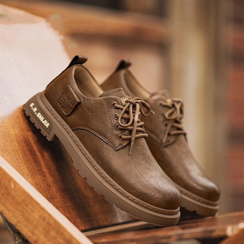 New Men's Shoes Autumn And Winter Velvet Warm Cotton Shoes