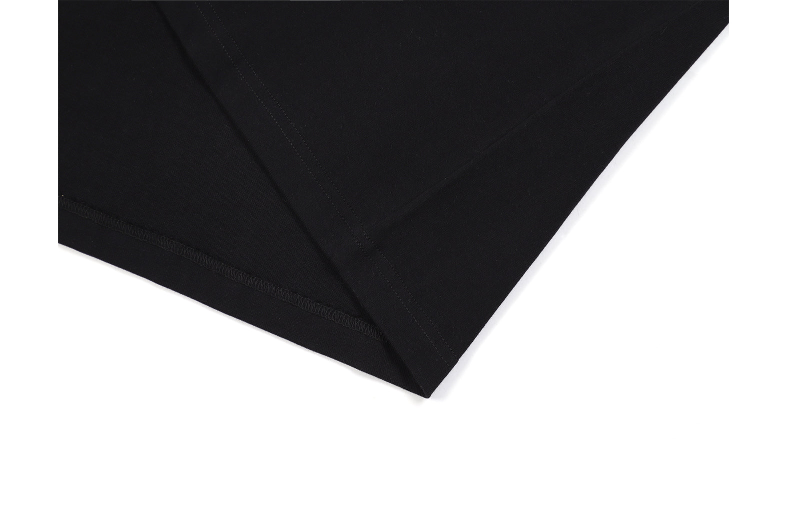 Solid Color Loose Couple Black And White Round Neck Bottoming Shirt