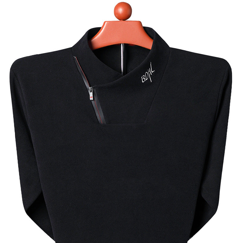 Double Sided Velvet Long Sleeved Sweater For Men
