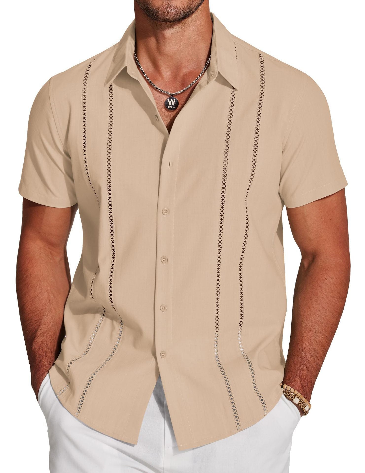 Men's Shirt Hawaiian Short Sleeve Shirt 3D Digital Print Holiday Printing