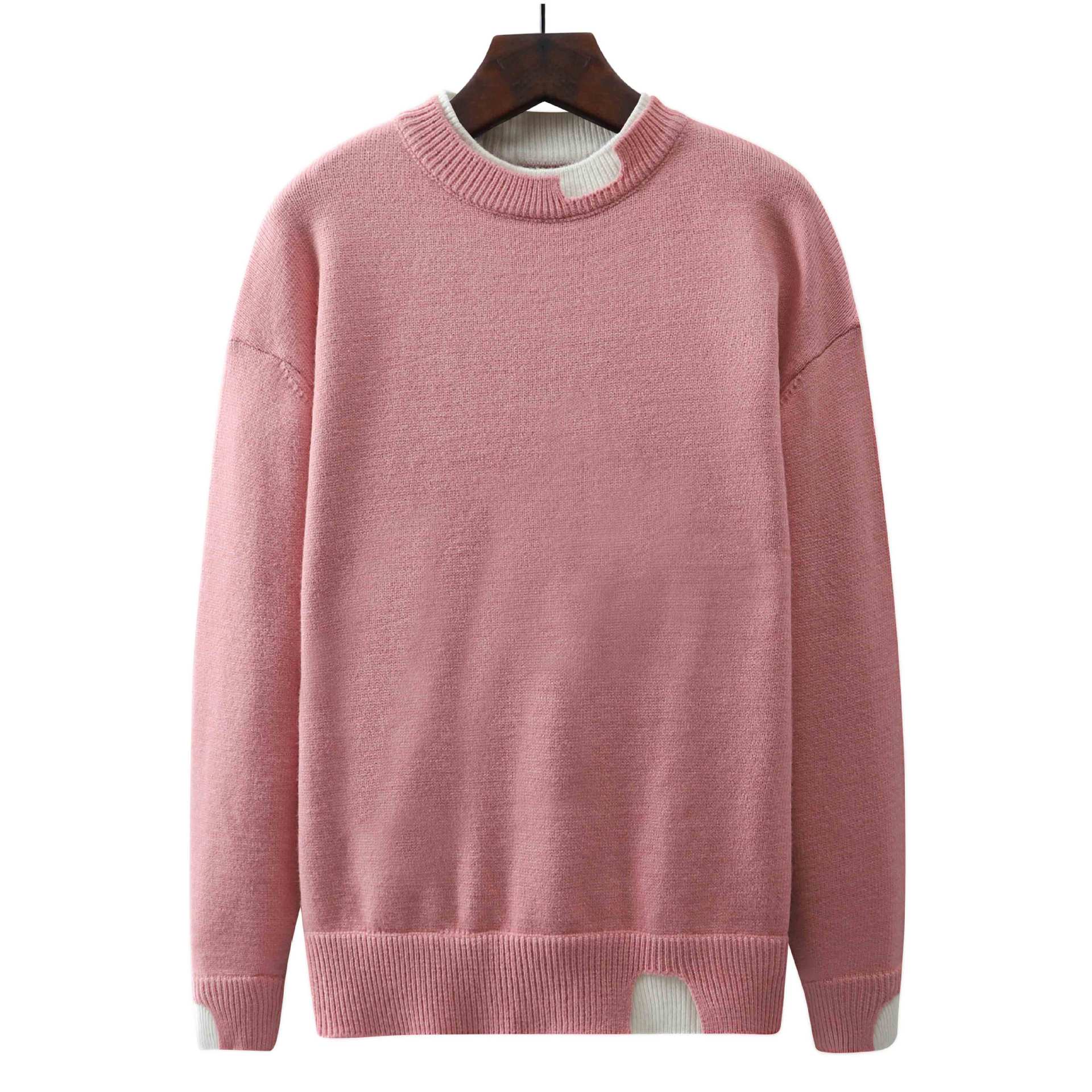 Oversized Round Neck Pullover Knit Bottoming Shirt
