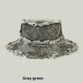 Washed Old Burr Double-sided Wear Bucket Hat