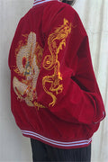 Heavy Industry Embroidery Velveteen Baseball Uniform Couple Jacket