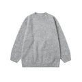 Trendy Minimalist Solid Color Round Neck Knitted Sweater For Men And Women