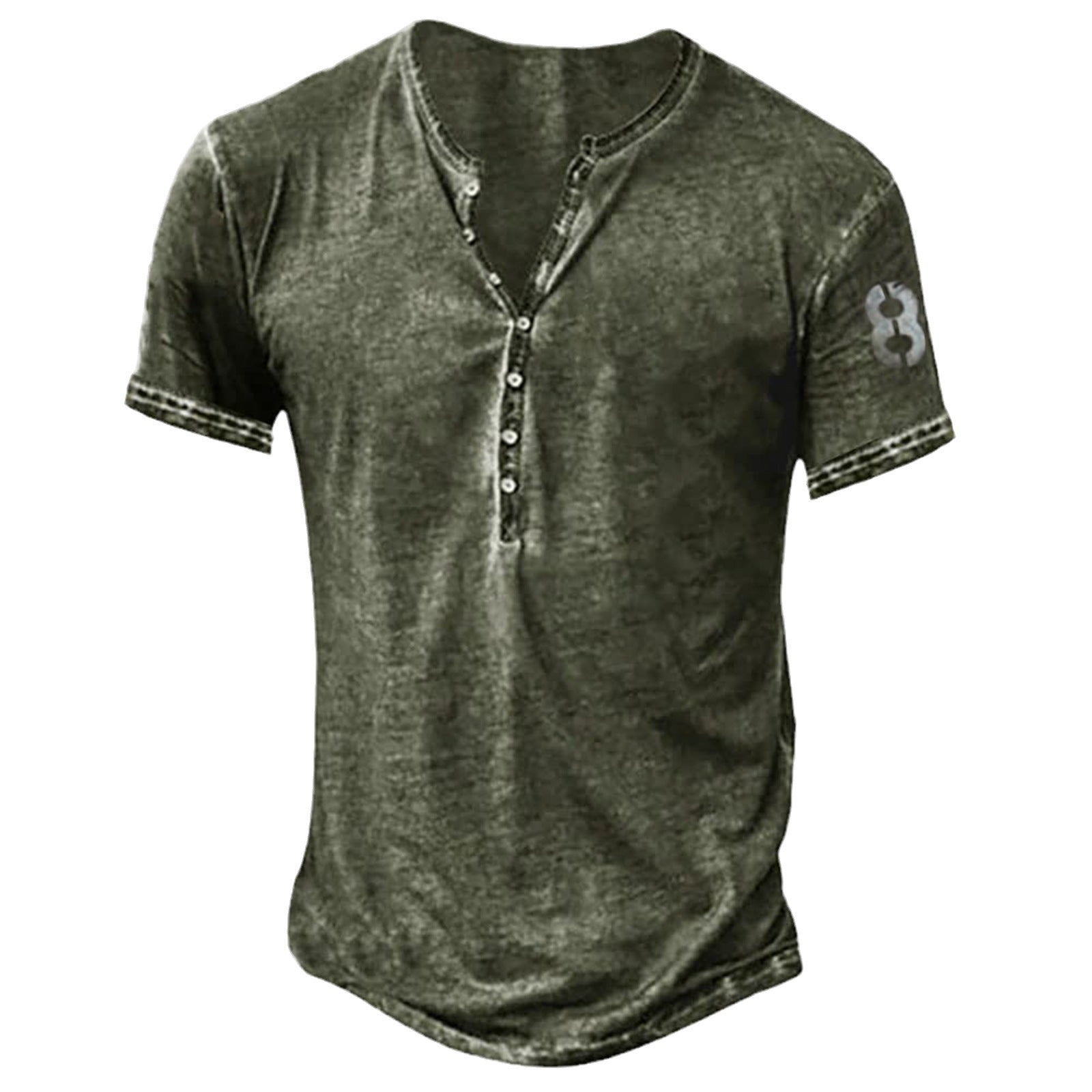 Casual Distressed Youth Short Sleeve Bottoming T-shirt