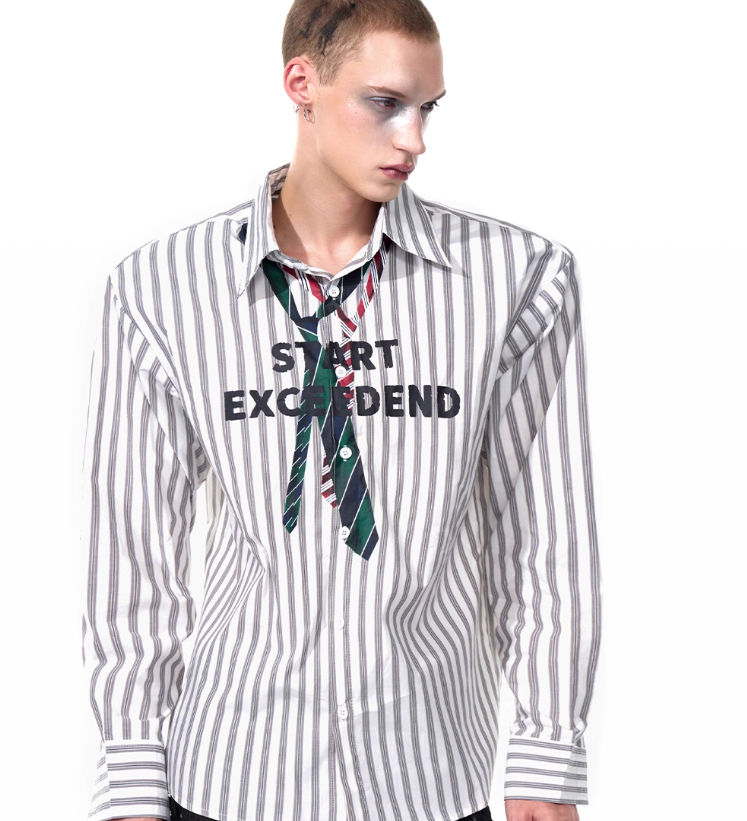 Autumn Boys Loose Padded Shoulder Shirt