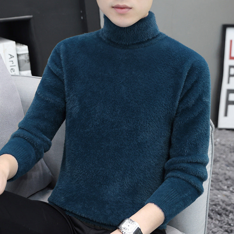 Mink High Collar Sweater Men's