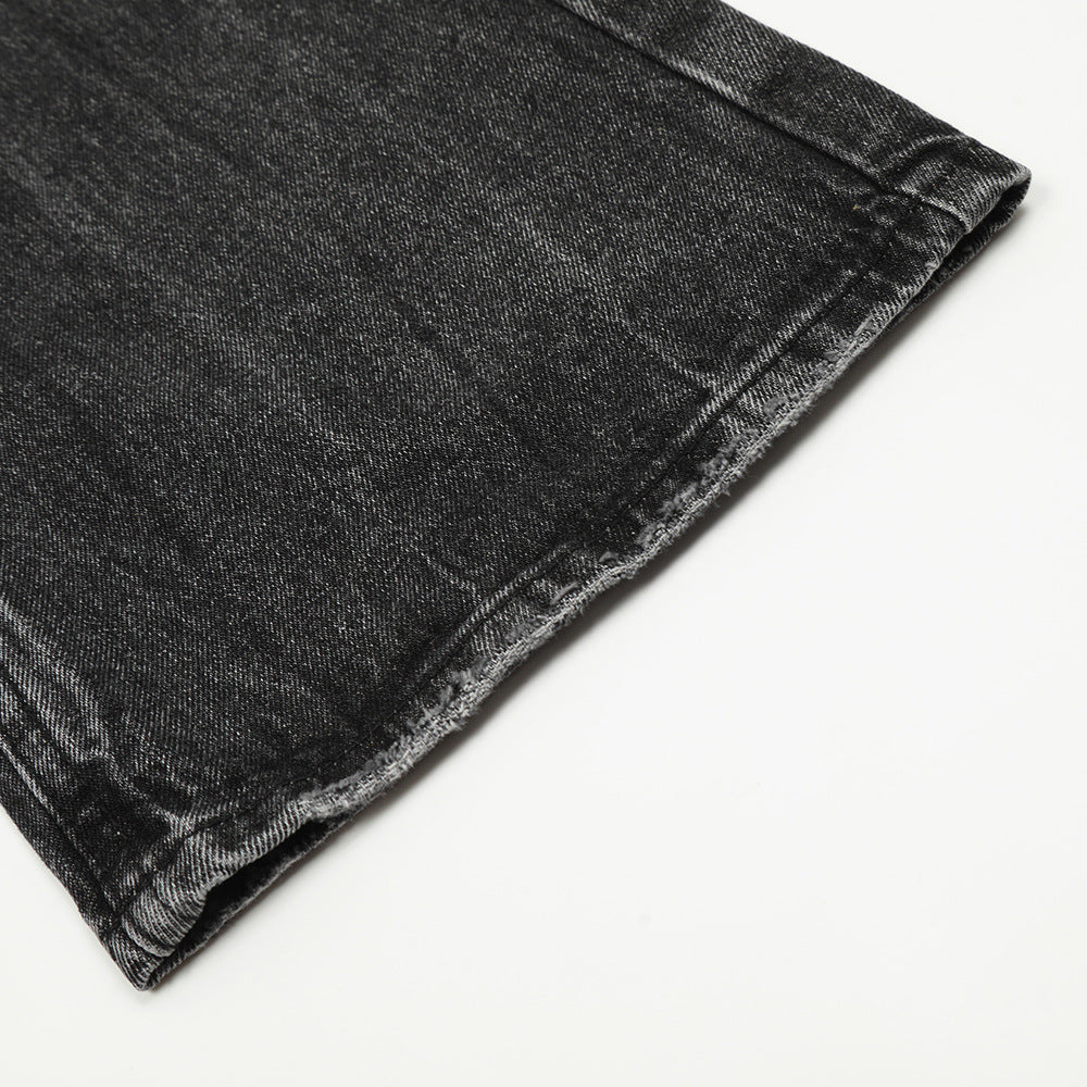 Ripped Do The Old Cowboy Trousers Men's Punk Loose