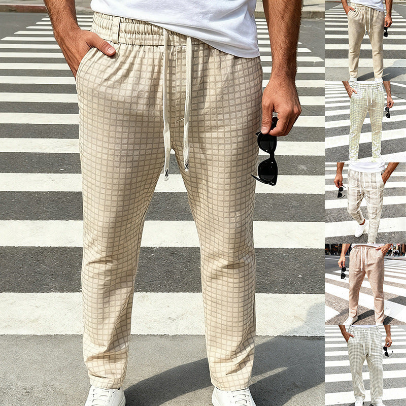 Men's Lightweight Loose Fit Casual Trendy Business-style Minimalist Athletic Wide Leg Trousers