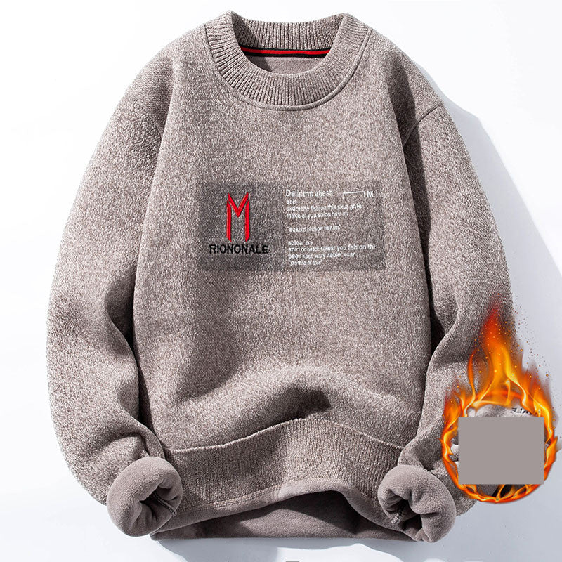 Trendy Fashion Round Neck Long Sleeve Warm Knit Sweater