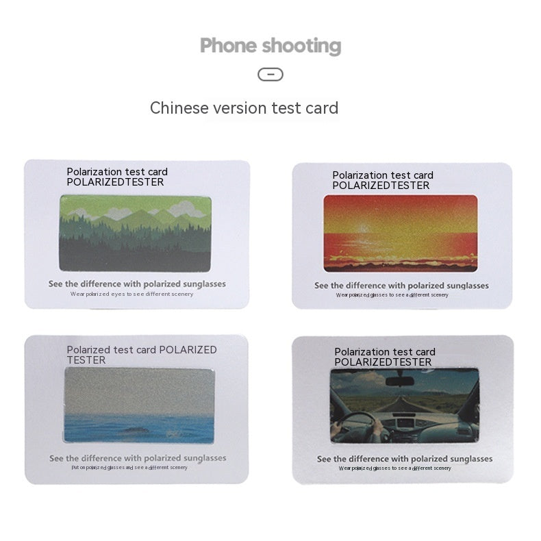 Polarized Test Card Sunglasses Accessories