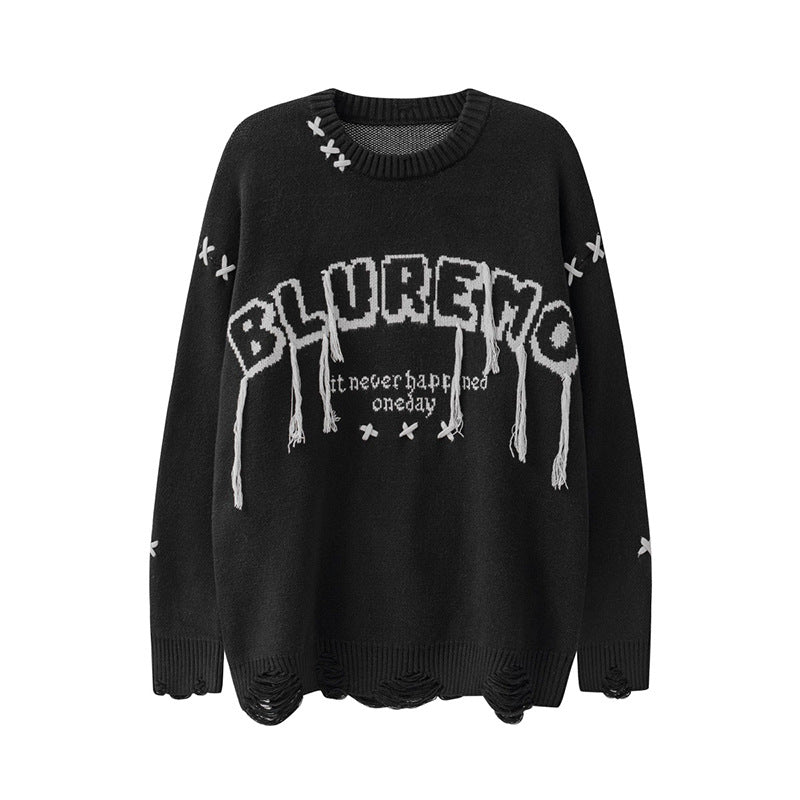 Original Men's And Women's Round Neck Knitted Sweater