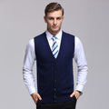 Men's Wool Knitted Middle-aged Vest