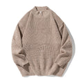 Retro Thick Needle Mock Neck Sweater Autumn And Winter Texture Texture Hemp Dot Jacquard Thickened