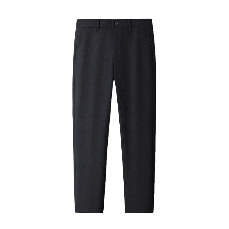 Men's Casual Pants Autumn And Winter Fleece-lined Thickened Suit