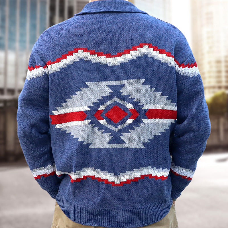 Men's Autumn And Winter Jacquard Sweater