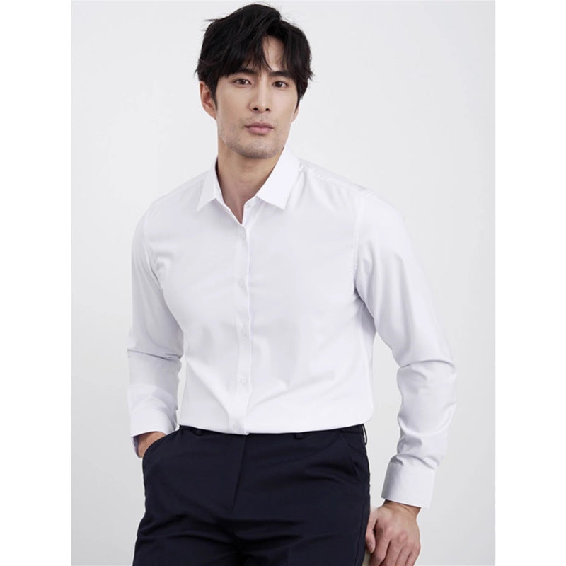 Lightly Mature Business Wine Red Shirt Men
