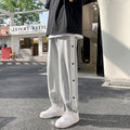 Breasted Sports Casual Pants Women's Summer Thin Loose-fitting Feet