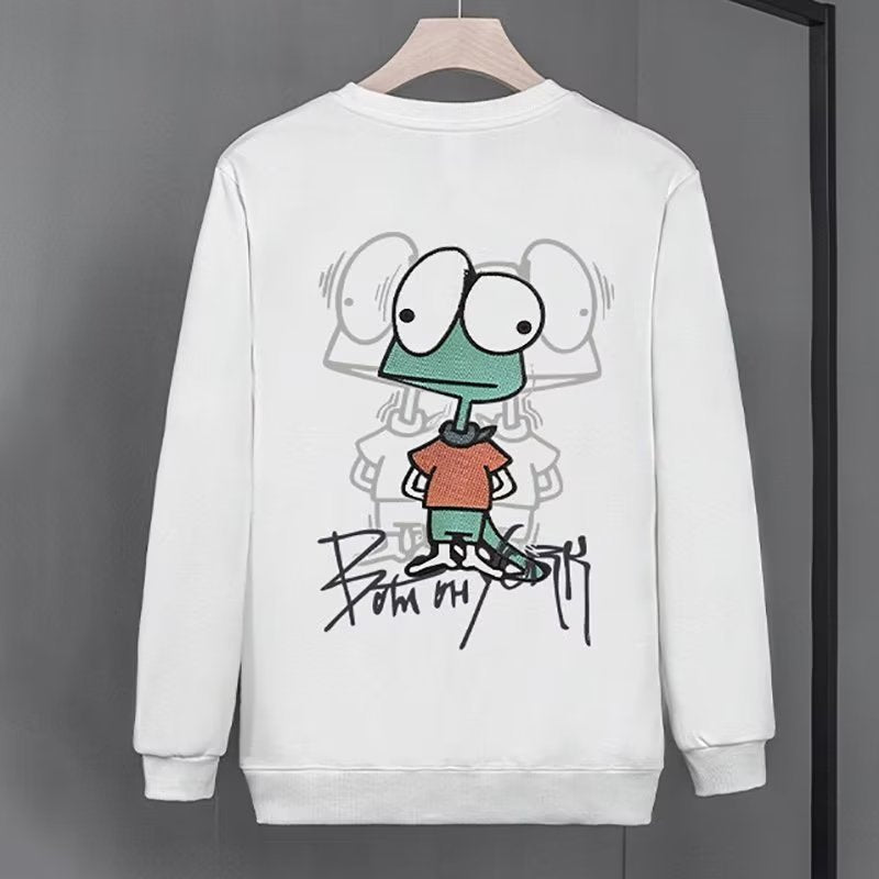 New Trendy Round Neck Long Sleeve Sweater For Men