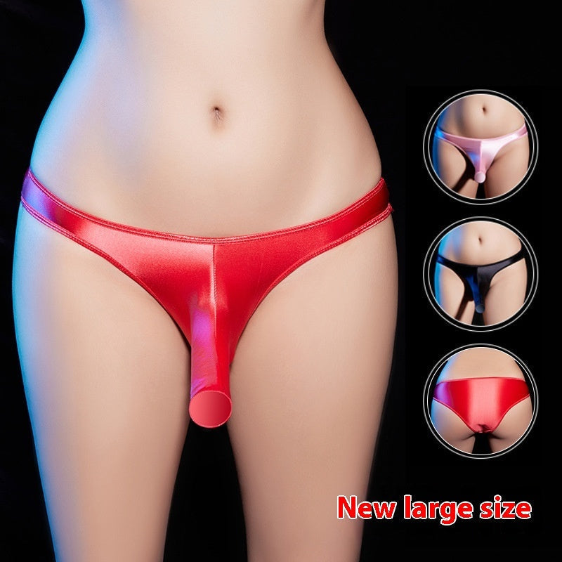 Men's Sexy Low Waist T-back Seductive Flirting Underwear