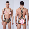 Men's Sexy Camouflage One-piece Sexy Underwear