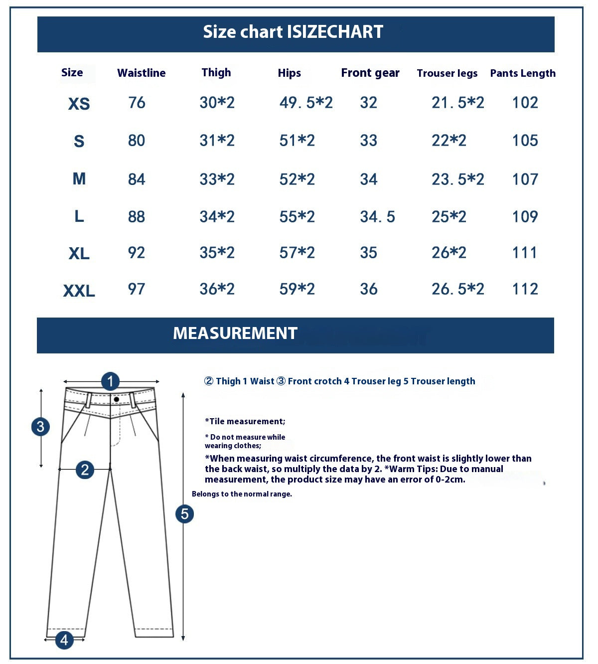Men's Multi-pocket Striped Outdoor Primary Color Jeans